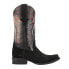 Фото #1 товара Ferrini Roughrider Embroidered Narrow Square Toe Cowboy Mens Black 1437104