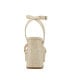 ფოტო #3 პროდუქტის Women's Sadel Block Heel Ankle Strap Dress Sandals