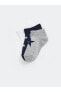Фото #2 товара LCW ECO Baskılı Erkek Bebek Patik Çorap 3'lü