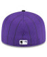 Фото #3 товара Men's Purple Colorado Rockies 2024 Batting Practice 59FIFTY Fitted Hat