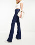 ASOS DESIGN power stretch flare in dark blue