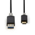Фото #4 товара Nedis CCBW61600AT10, 1 m, USB A, USB C, USB 3.2 Gen 1 (3.1 Gen 1), Anthracite