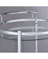 Фото #6 товара Chrissy 31" 2-Tier Round Glass Serving Cart