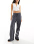 Lindex Liza lounge sweat pant in charcoal grey Черный, L - фото #4