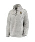 Women's Gray Vegas Golden Knights Sherpa Quarter-Zip Pullover Jacket
