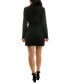 Фото #5 товара Juniors' Long-Sleeve Blazer Sheath Dress