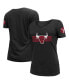 Фото #4 товара Women's Black Chicago Bulls 2022/23 City Edition V-Neck T-shirt