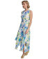 Фото #3 товара Платье женское Calvin Klein без рукавов с цветочным узором и асимметричным подолом