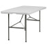Фото #1 товара 30''W X 60''L Bi-Fold Granite White Plastic Folding Table