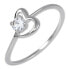 Фото #1 товара Silver Engagement Ring with Heart Heart 426 001 00535 04