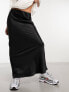 Фото #10 товара COLLUSION satin maxi skirt in black