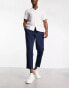 Фото #3 товара Jack & Jones Intelligence drawstring linen mix trouser in navy