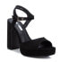 ფოტო #3 პროდუქტის Women's Heel Suede Sandals By Black