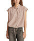 ფოტო #4 პროდუქტის Women's Striped Cotton Button-Front Shirt