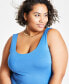 Trendy Plus Size Sleeveless Bodycon Midi Dress, Created for Macy's