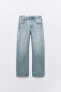 Trf slouchy mid-rise jeans with tab detail