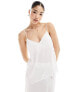 Фото #1 товара Vila Bridal satin cami top co-ord in white