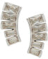 ფოტო #1 პროდუქტის Silver-Tone Baguette Cubic Zirconia Drop Earrings