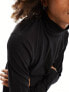 Weekday long sleeve t-shirt with turtleneck in black