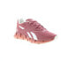 Reebok Zig Dynamica 4 Womens Pink Canvas Lace Up Lifestyle Sneakers Shoes 9.5