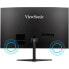 Gebogener PC-Gaming-Bildschirm VIEWSONIC 27 VX2718-2KPC-MHD QHD VA-Panel 1 ms 165 Hz 2 x HDMI / DisplayPort
