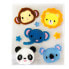 GLOBAL GIFT Deco Animal Faces Stickers