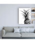 Фото #3 товара Lexie Gree Pineapple (BW) Canvas Art - 19.5" x 26"