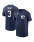 Men's Babe Ruth Navy New York Yankees Fuse Name and Number T-shirt