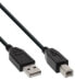 Фото #1 товара InLine USB 2.0 Cable Type A male / B male black 2m