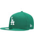 Фото #2 товара Men's Green Los Angeles Dodgers Logo White 59FIFTY Fitted Hat