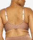 ფოტო #3 პროდუქტის Plus Size Amaranth Cushioned Comfort Unlined Minimizer Underwire Bra