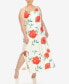 ფოტო #3 პროდუქტის Plus Size Floral Strap Maxi Dress