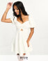 Фото #2 товара Forever New Petite twist mini dress in ivory