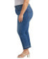 Фото #3 товара Plus Size Valentina High Rise Straight Cropped Jeans