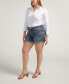 Фото #6 товара Plus Size Suki Mid Rise Curvy Fit Shorts