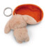 Фото #5 товара Сувенирный брелок или ключница для геймеров NICI Sleeping Pets Bunny Caramel 8 cm Basket Key Ring