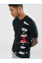 Vertical Erkek Siyah T-Shirt CNG-STORE®