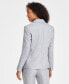 ფოტო #2 პროდუქტის Women's Herringbone One-Button Long-Sleeve Blazer