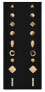 Фото #1 товара Набор позолоченных минималистичных серег - Золотые гвоздики (9 пар)