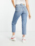 Monki Taiki high waist mom jeans in light blue