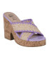 Фото #1 товара Women's Elsa Woven Cork Heel Platform Sandals