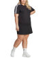 Plus Size Essentials 3-Stripes Boyfriend T-Shirt Dress