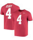 Фото #1 товара Men's Jerry Jeudy Crimson Alabama Crimson Tide Name Number Alumni T-shirt