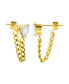 ფოტო #2 პროდუქტის Women's 14K Gold-Plated Chain and Crystal Heart Wrap Around Earrings