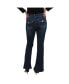 Maternity Tummy Control Double Button 5-Pocket Bootcut With Flap Back Pocket Detail