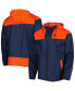 ფოტო #1 პროდუქტის Men's Navy, Orange Detroit Tigers Omni-Shade Flash Forward Challenger Full-Zip Windbreaker Jacket