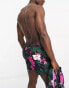 New Look hibiscus swim shorts co-ord in pink