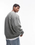 Фото #8 товара Topman relaxed fit crew sweatshirt in washed sage