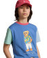 ფოტო #2 პროდუქტის Big Boys Polo Bear Color-Blocked Cotton T-shirt