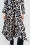 Satin animal print dress